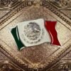 BB-28 Bronze México Flag Belt Buckle