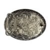 BB-18 Silver/Bronze Petatillo Mexico Flag Belt Buckle