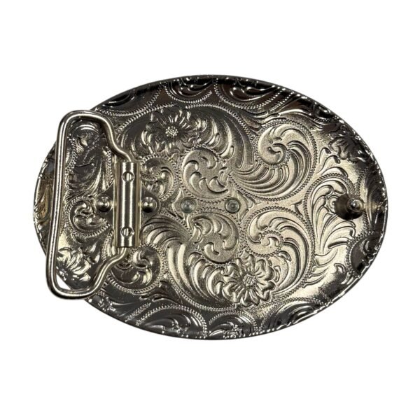 BB-18 Silver/Bronze Petatillo Mexico Flag Belt Buckle
