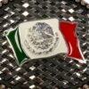 BB-18 Silver/Bronze Petatillo Mexico Flag Belt Buckle