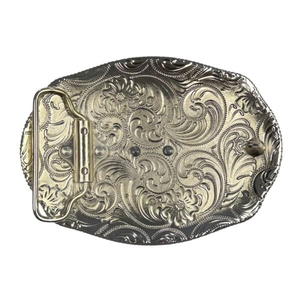 BB-33 Silver/Gold Centenario Coin Belt Buckle