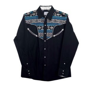 ES1240 Black/Blue Ace of Diamond Shirt
