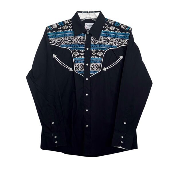 ES1240 Black/Blue Ace of Diamond Shirt
