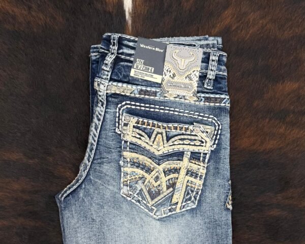 WJ2380-K WESTERN BLUE PREMIUM STRAIGHT FIT JEAN