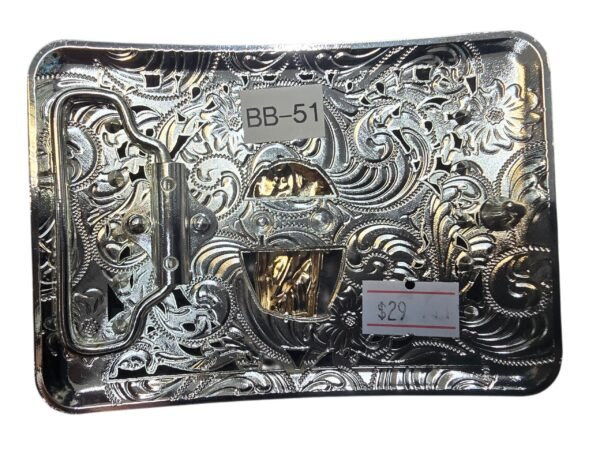 BB-51 Silver/Bronze San Judas Belt Buckle
