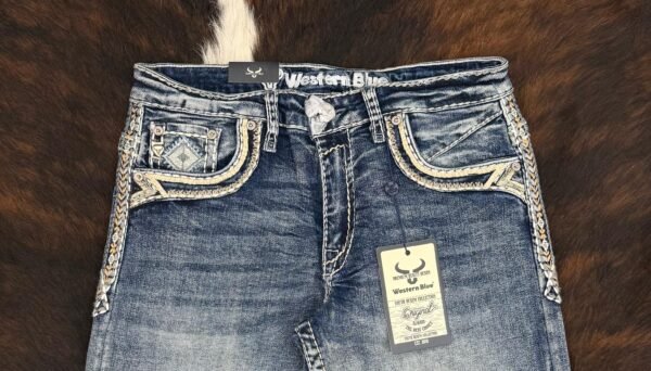 WJ2380-K WESTERN BLUE PREMIUM STRAIGHT FIT JEAN