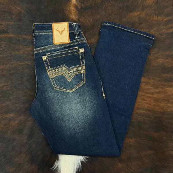 W-482 Western Blue Classic Modern Boot Jean