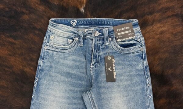 W-483 Western Blue Classic Modern Boot Jean
