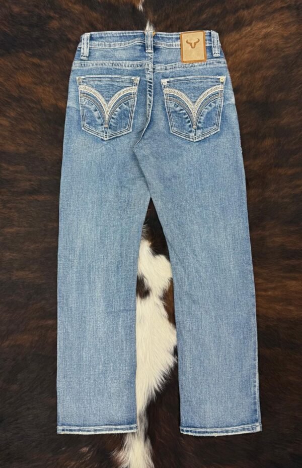 W-483 Western Blue Classic Modern Boot Jean