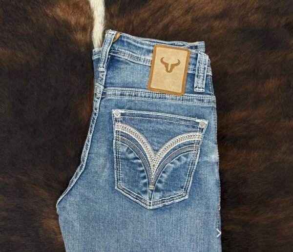 W-483 Western Blue Classic Modern Boot Jean