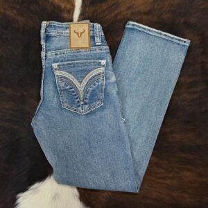 W-483 Western Blue Classic Modern Boot Jean