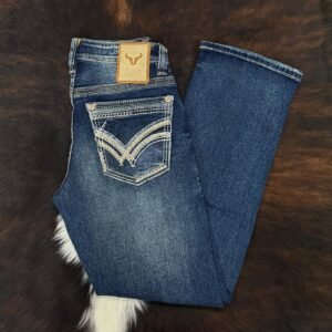 W-480 Western Blue Classic Modern Boot Jean