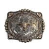 BB-85 Bronze Longhorn Diamond Belt Buckle