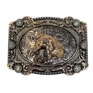 BB-8 Bronze Horse Diamond Belt Buckle