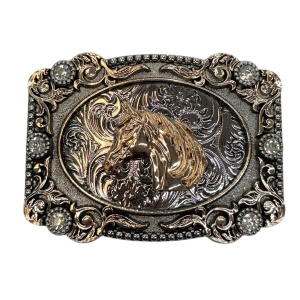 BB-8 Bronze Horse Diamond Belt Buckle