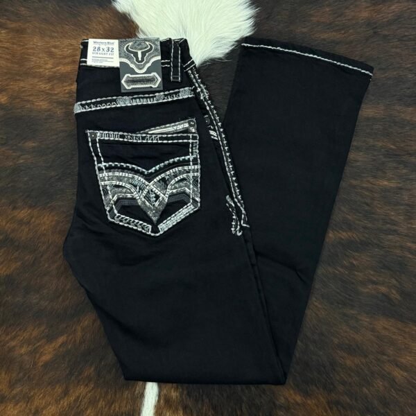 WJ-2381 WESTERN BLUE PREMIUM STRAIGHT FIT JEAN