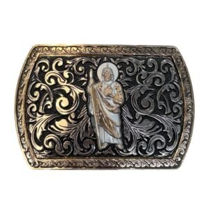 BB-70 Metal/Bronze San Judas Tadeo Belt Buckle