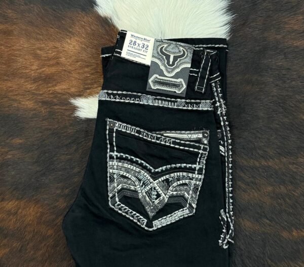 WJ-2381 WESTERN BLUE PREMIUM STRAIGHT FIT JEAN