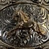 BB-52 Bronze Horse Diamond Belt Buckle