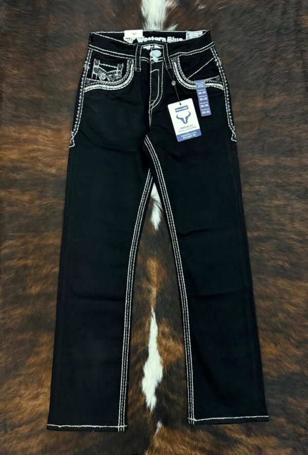 WJ-2381 WESTERN BLUE PREMIUM STRAIGHT FIT JEAN