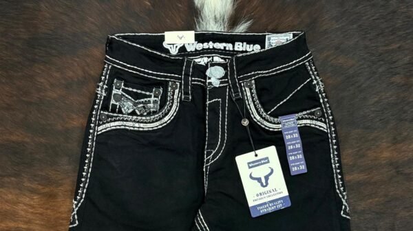 WJ-2381 WESTERN BLUE PREMIUM STRAIGHT FIT JEAN