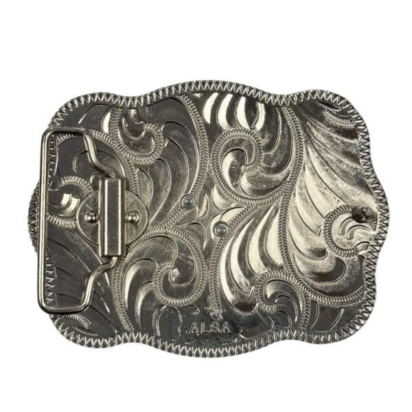 BB-69 Metal/Bronze Horse Ruby Belt Buckle
