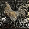BB-68 Metal/Bronze Rooster Belt Buckle