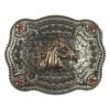 BB-69 Metal/Bronze Horse Ruby Belt Buckle
