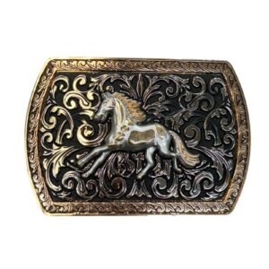 BB-64 Metal/Bronze Horse Belt Buckle