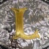 BB-60 Silver/Gold Initial "L" Belt Buckle