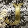 BB-15 Silver/Gold Initial "J" Belt Buckle