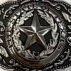 BB-40 Silver/Black The State Of Texas Buckle