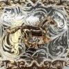 BB-43 Silver/Bronze Horse Belt Buckle