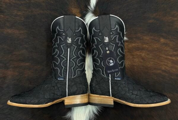 RLEPPMB LUKE EXOTIC PIRARUCU PATCHWORK MATTE BLACK