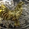 BB-17 Gold Rooster Belt Buckle