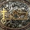 BB-19 Bronze Prayer Diamond Belt Buckle
