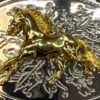 BB-22 Gold Horse Belt Buckle