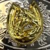 BB-26 Gold Horseshoe Belt Buckle
