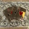 BB-50 Silver/Bronze Deck Of Cards Stack Belt Buckle