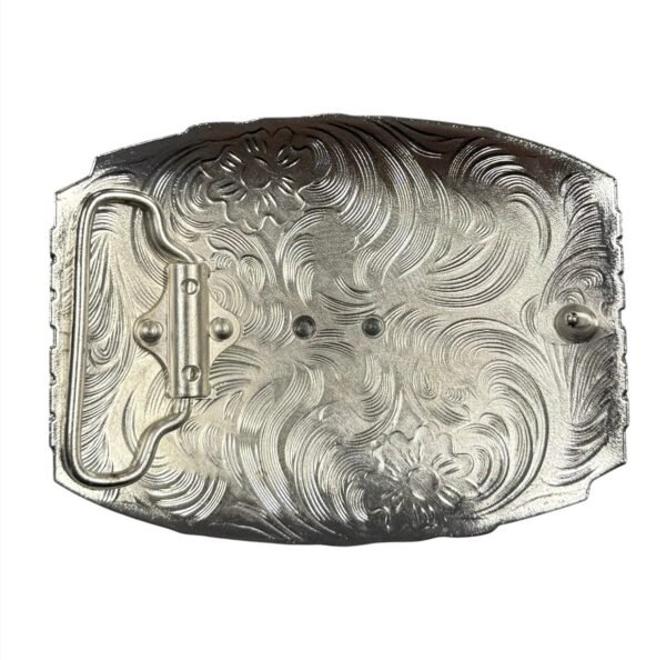 BB-11 Gold/Silver Santa Muerte Belt Buckle