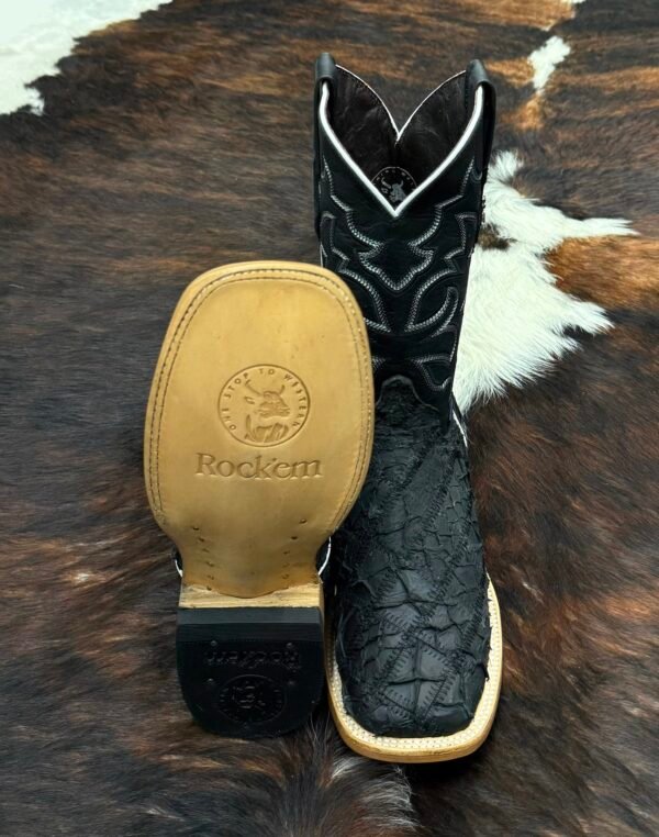 RLEPPMB LUKE EXOTIC PIRARUCU PATCHWORK MATTE BLACK