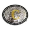BB-24 Silver/Gold Initial "C" Belt Buckle