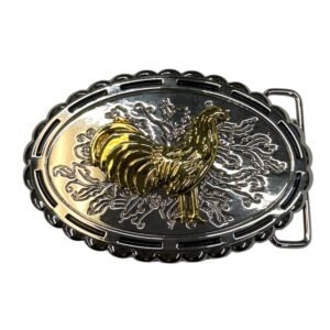 BB-17 Gold Rooster Belt Buckle