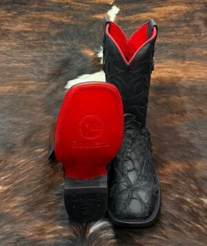 RLPPBM LUKE EXOTIC PIRARUCU PATCHWORK MATTE BLACK R/B