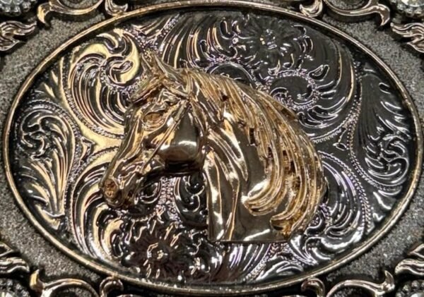 BB-8 Bronze Horse Diamond Belt Buckle