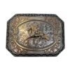 BB-73 Bronze/Silver Horse Belt Buckle