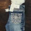 W252-PB30 Western Blue Bootcut Jean