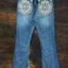 W253-PB30 Western Blue Bootcut Jean