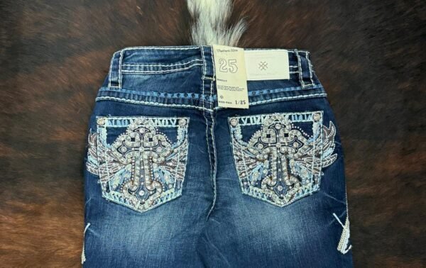 W233-PB30 Western Blue Bootcut Jean