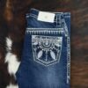 W231-PB30 Western Blue Bootcut Jean